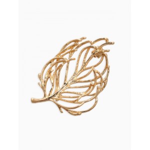 Брошь «Лист» веточка, цвет золото Брошь «Лист» веточка, цвет золото