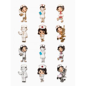 Брошь «Медсестричка», форма МИКС, цвет МИКС Брошь «Медсестричка», форма МИКС, цвет МИКС