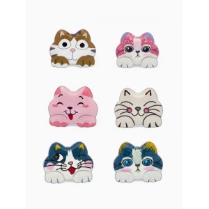 Брошь «Котёнок» озорной, МИКС, цвет серебристый Брошь «Котёнок» озорной, МИКС, цвет серебристый