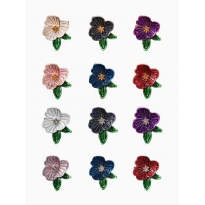 Брошь «Цветок» орхидея, МИКС