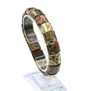 Браслет сегмент 15*13мм из агата цветочного