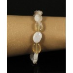 Браслет агат бразильский (овалы) на резинке