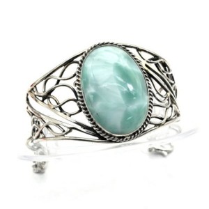 Браслет ангелит (пектолит), 17 см.