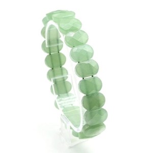 Браслет граненый 14*7мм из авантюрина зеленого