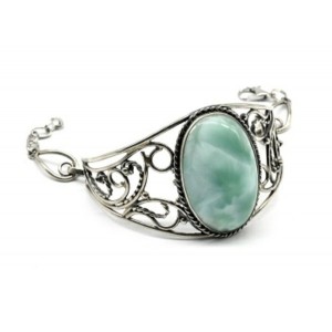 Браслет ангелит (пектолит), 18 см.