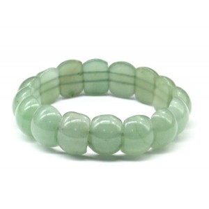 Браслет полукруг 15*12мм из авантюрина зеленого