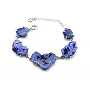 Браслет азурит, 17см.