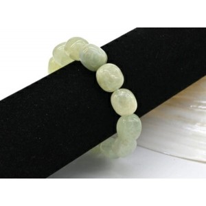 Браслет из аквамарина галтовка 14*16мм, 58г