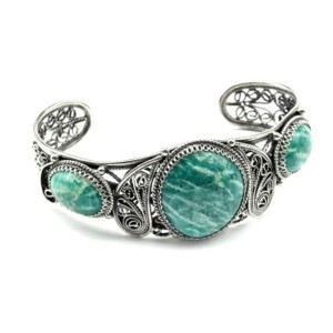 Браслет амазонит, 19,5см.