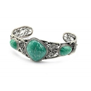 Браслет амазонит, 23см.