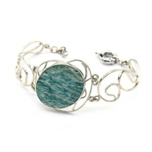 Браслет амазонит, 19см.