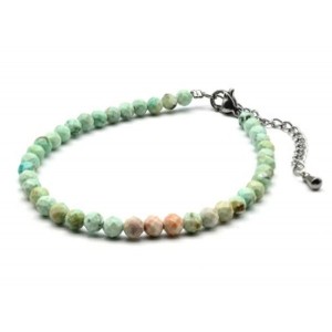 Браслет из амазонита шарик гр.4мм, 17,5см