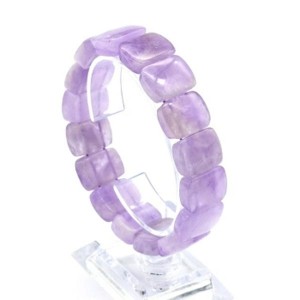 Браслет из Аметиста лавандового прямоугольник 18*14мм, 49г