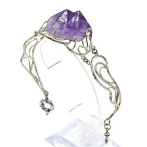 Браслет аметист, 20см.