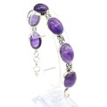 Браслет аметист, 19см.