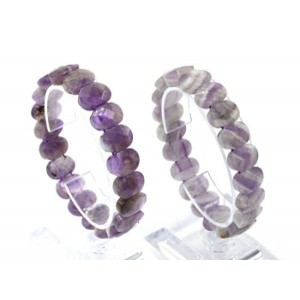 Браслет граненый 14*7мм из аметиста