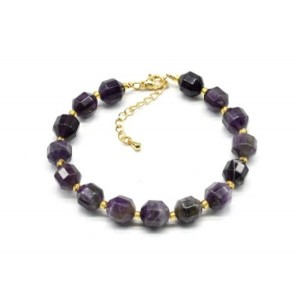 Браслет из аметиста граненые 8*10мм, 20см Браслет из аметиста граненые 8*10мм, 20см