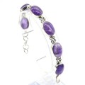 Браслет аметист, 17,5см.