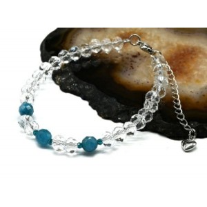 Браслет из циркона с апатитом рондель гр.6*5мм, 18см Браслет из циркона с апатитом рондель гр.6*5мм, 18см