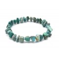 Браслет из Бирюзы галтовка 7*4мм, 17см, 14,6г