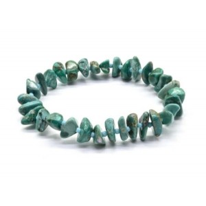 Браслет из Бирюзы галтовка 8*4мм, 17см, 15,1г