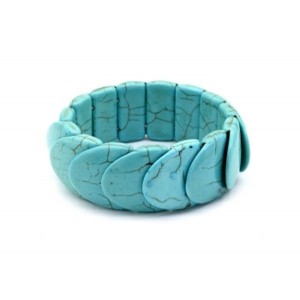 Браслет из бирюзы (имитация) чешуя, 25мм