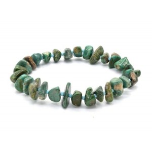 Браслет из Бирюзы галтовка 8*4мм, 17см, 17,6г