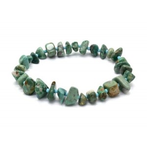 Браслет из Бирюзы галтовка 7*4мм, 17см, 13,8г Браслет из Бирюзы галтовка 7*4мм, 17см, 13,8г