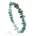 Браслет из Бирюзы галтовка 8*4мм, 17см, 14г