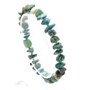 Браслет из Бирюзы галтовка 7*4мм, 17см, 14,2г