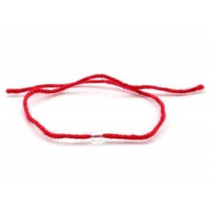 Браслет карасная нить с горным хрусталем "Близнецы" шарик 6мм, 33см