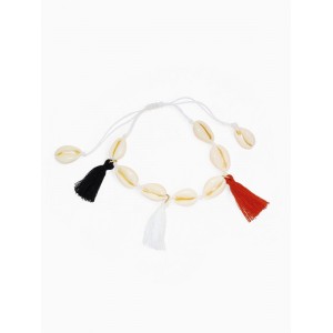 Браслет «перламутр» на нити, кисти, МИКС, цвет золотистый