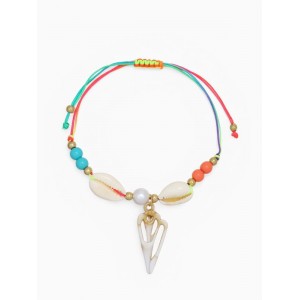 Браслет на нити «перламутр» ассорти, цветной, цвет золотистый