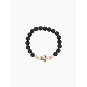 Браслет «Черепашка», длина 18 см, жемчуг, лава