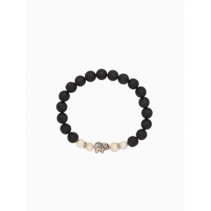 Браслет «Слоник», длина 18 см, жемчуг, лава