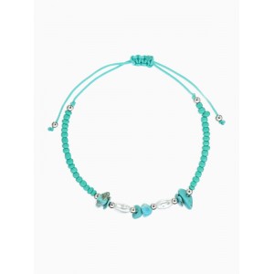 Браслет под натуральный камень «галтовка мелкая» с жемчугом, d=6 см, МИКС