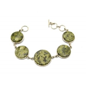 Браслет змеевик, 20,5 см. Браслет змеевик, 20,5 см.