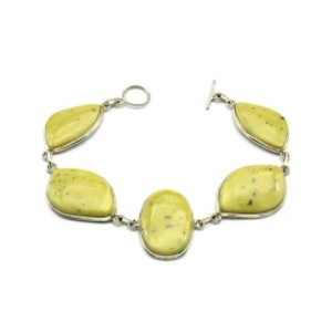 Браслет офиокальцит, 21,5см