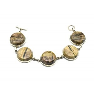 Браслет офиокальцит, 18см