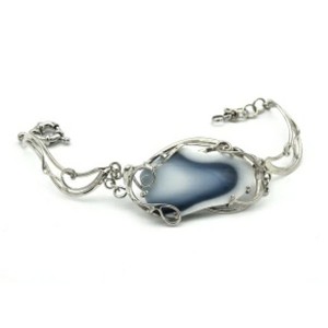 Браслет кахолонг, 18 см.