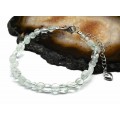 Браслет из кварца тонированного галтовка 4*5мм, 18см