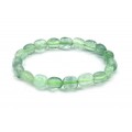 Браслет из кварца тонированного прямоугольник 7*10мм, цвет зеленый