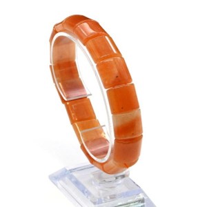 Браслет сегмент 15*11мм из кварца цвет рыжий