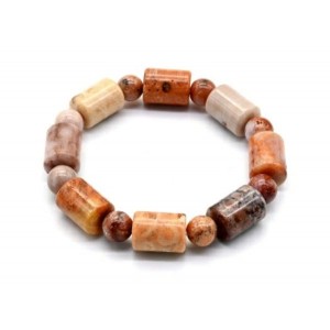 Браслет из Коралла цилиндр 12*17мм, 44,6г