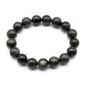 Браслет из лабрадорита шарик 12мм, 17см, 43,1г