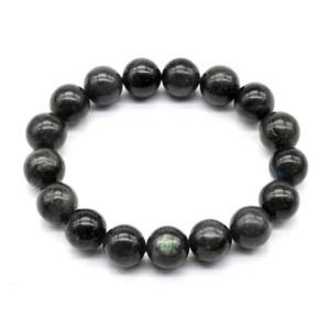 Браслет из лабрадорита шарик 12мм, 17см, 43,1г