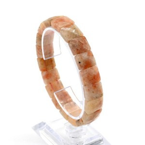 Браслет граненый 12*9мм из солнечного камня