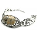 Браслет солнечный камень, 18см.