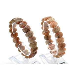 Браслет граненый 14*7мм из солнечного камня