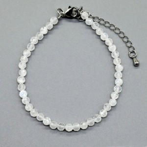 Браслет из лунного камня (Адуляр) шарик гр.4мм, 18см